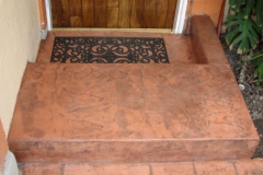 imagen escalones estampado naranja nogal 01