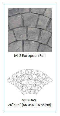 Molde para concreto estampado modelo Abanico