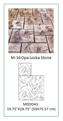 Molde para concreto estampado modelo Opa Locka