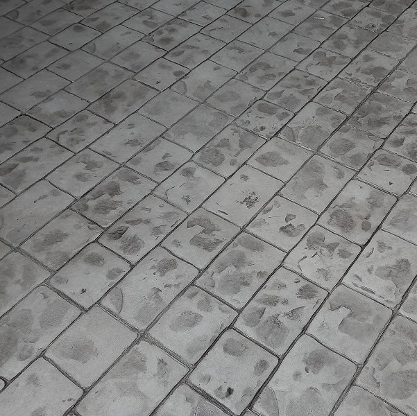 Piso estampado gris/gris london cobblestone
